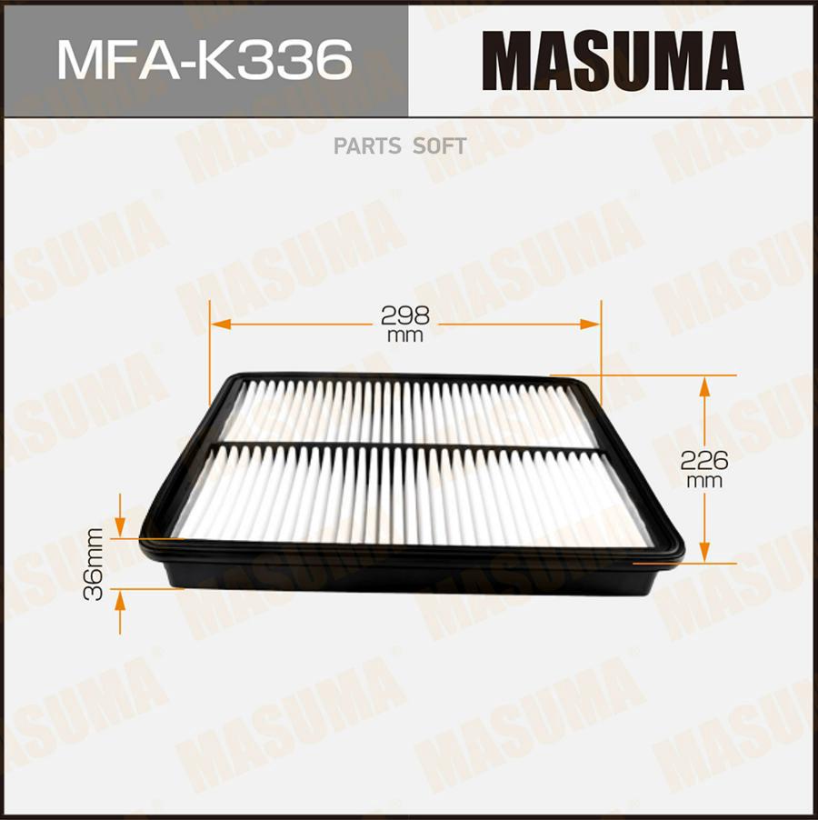 

MASUMA MFAK336 Воздушный фильтр A0552 MASUMA LHD HYUNDAI/ SANTA FE (1/40)