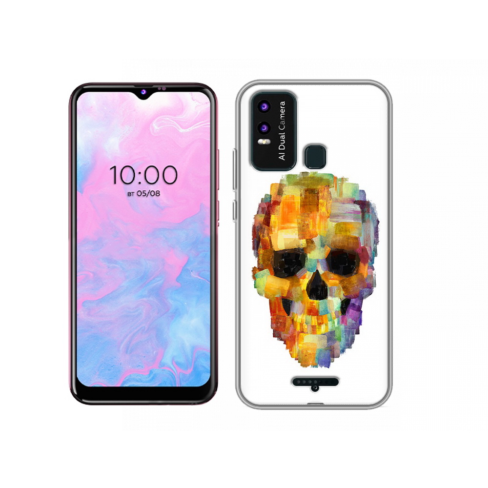 

Чехол MyPads Tocco для BQ 6630L нарисованный череп, Прозрачный, Tocco