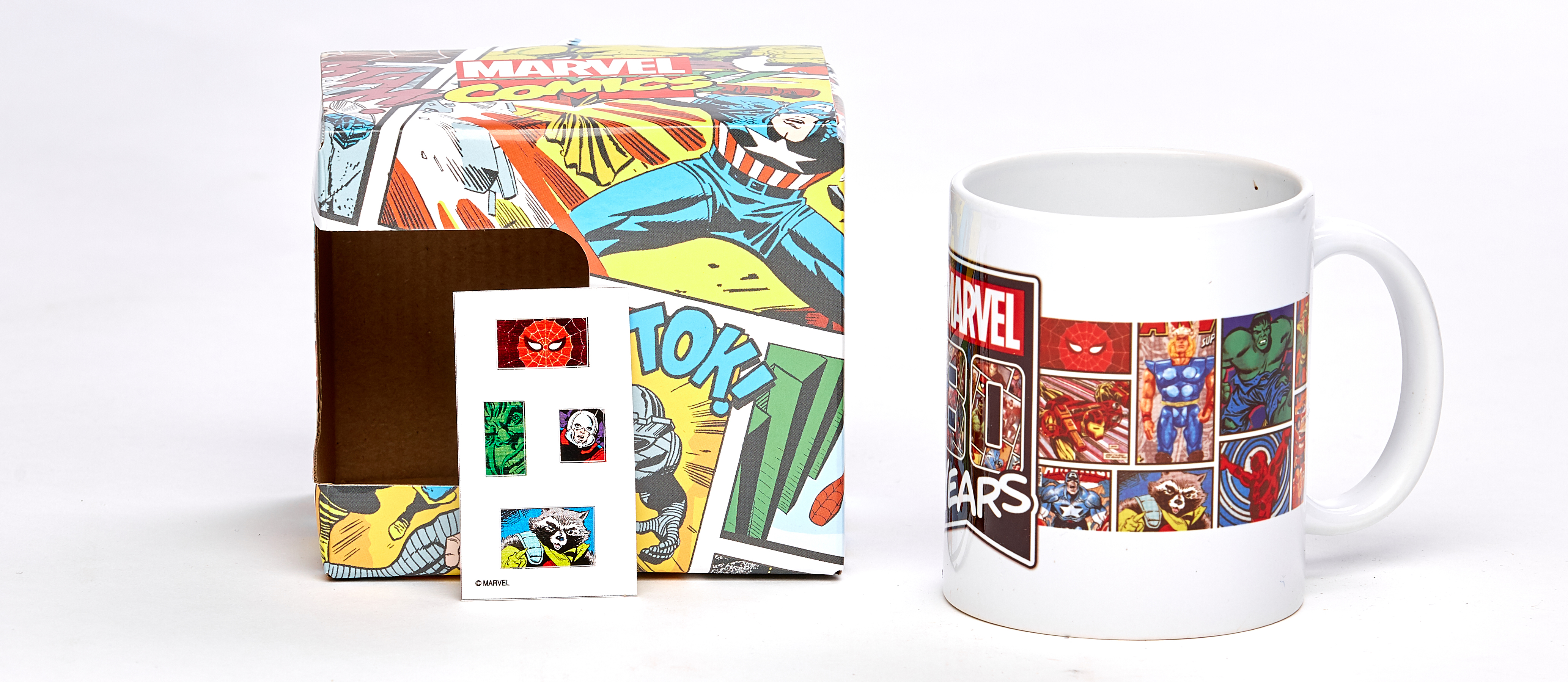 

Кружка для декорирования наклейками Marvel 80 Years (350 мл)