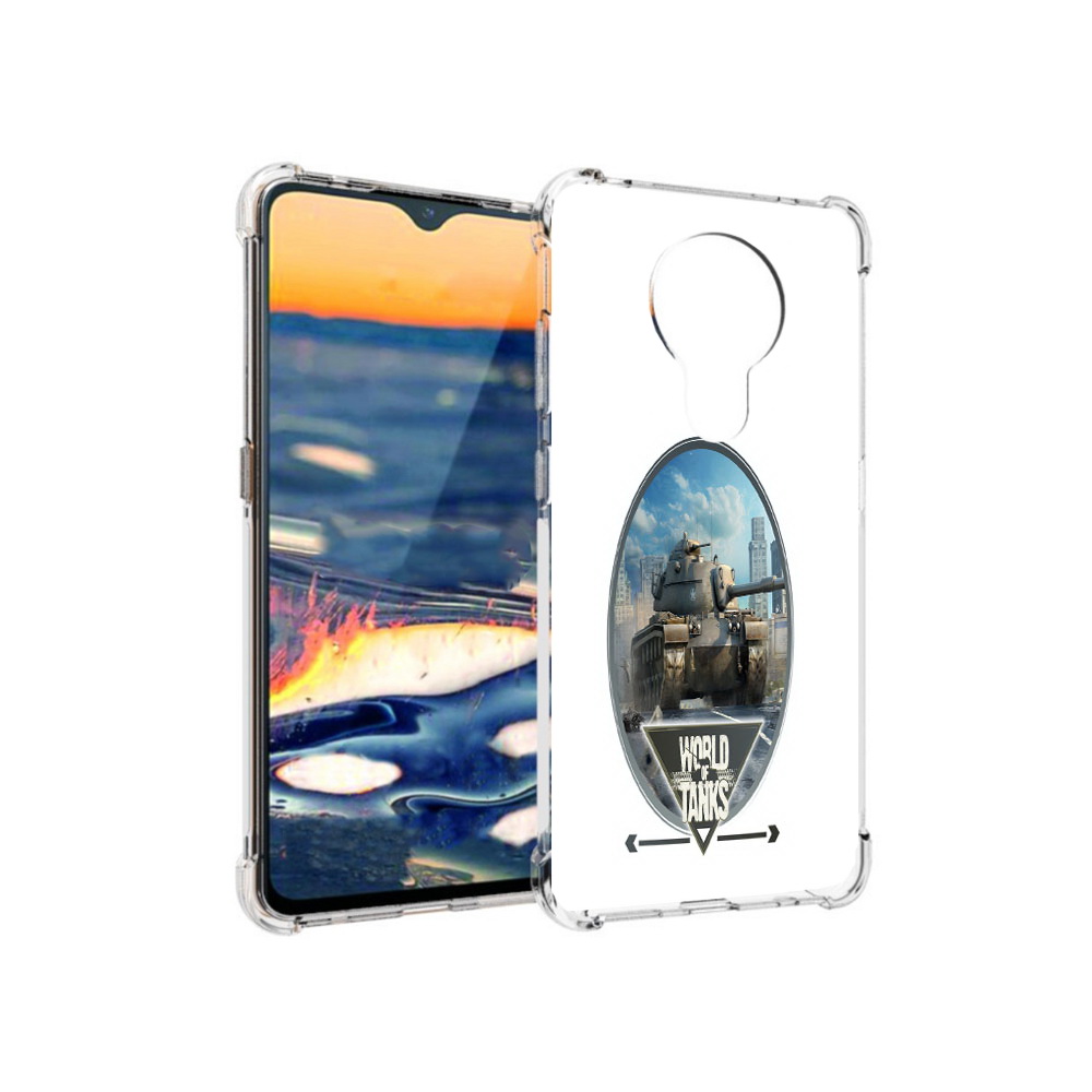 

Чехол MyPads Tocco для Nokia 5.3 игра с танками (PT227052.106.375), Прозрачный, Tocco