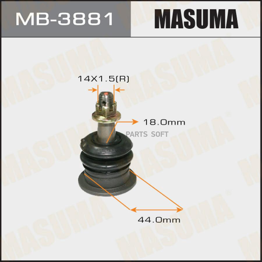 

Опора Шаровая Toyota Fortuner/Hilux Vii/Hilux Viii 05>15 Masuma Mb3881