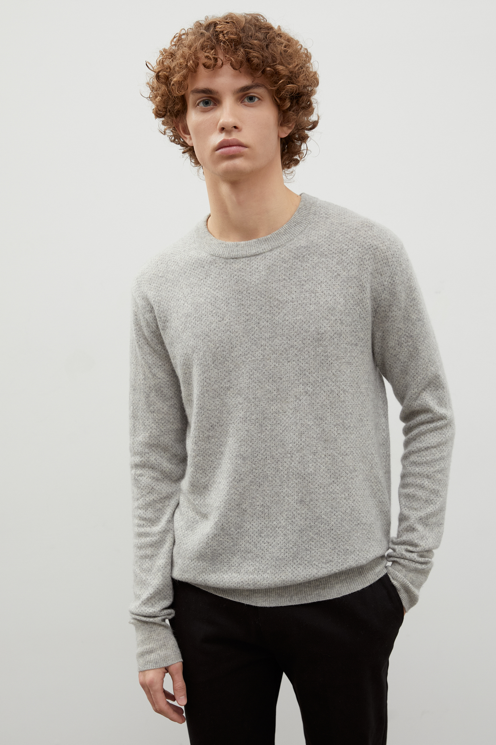 

Джемпер мужской Finn Flare FWC21105 серый 2XL, FWC21105