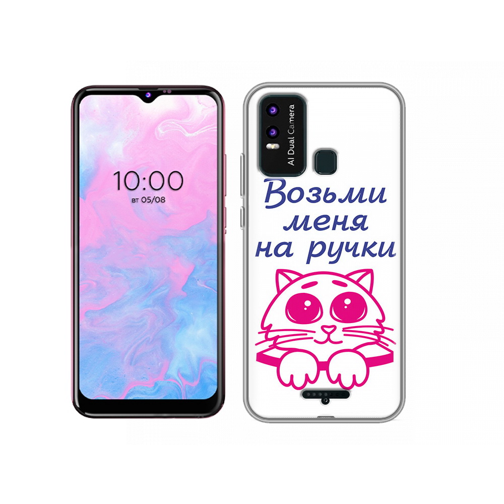 

Чехол MyPads Tocco для BQ 6630L мяу, Прозрачный, Tocco