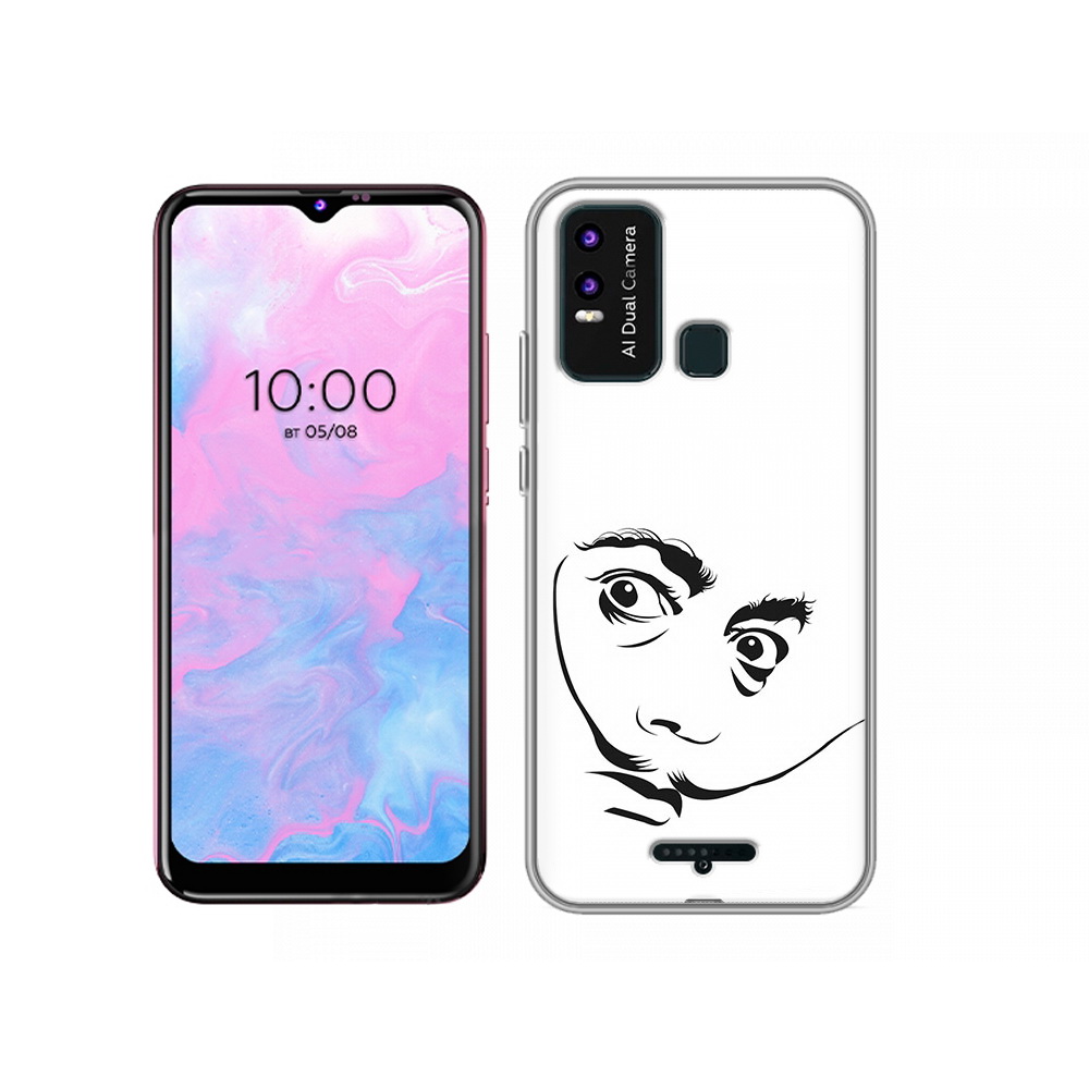 

Чехол MyPads Tocco для BQ 6630L мужчина с длинными усами, Прозрачный, Tocco