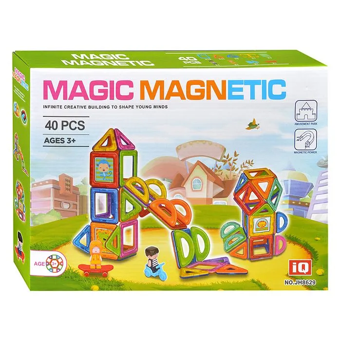 Конструктор магнитный JH8629 Геометрия 40 дет в коробке 2570₽