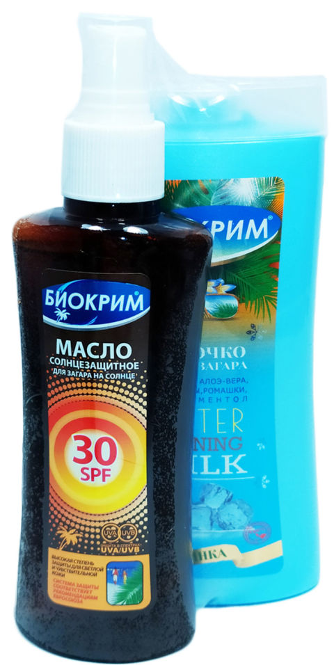 

Масло для загара Биокрим SPF 30 150мл + Молочко после загара Биокрим 200мл