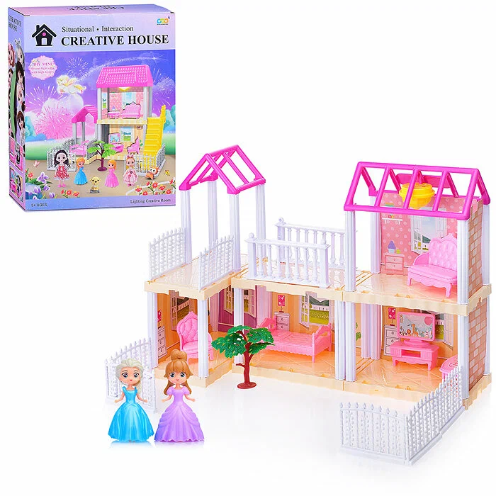 Дом для кукол 666-5P-6 Вилла мечты на батарейках в коробке 1733₽