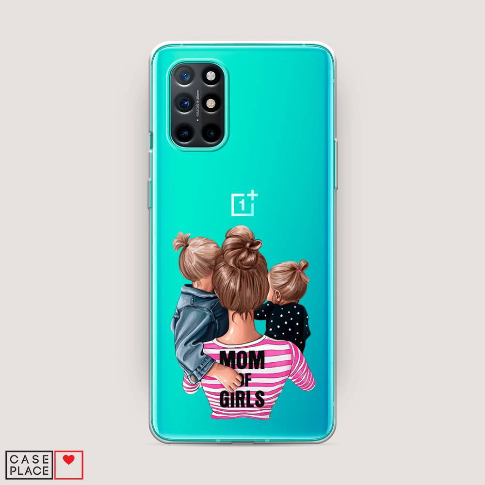 

Чехол Awog на OnePlus 8T / ВанПлас 8T "Mom of Girls", Синий;розовый;черный, 151150-6