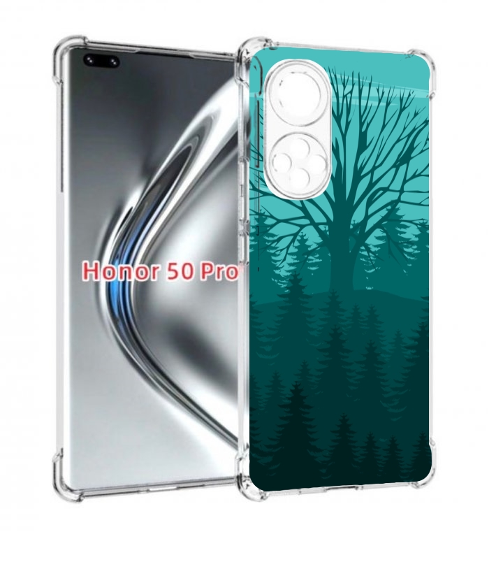 

Чехол бампер MyPads Лес для Honor 50 Pro/Nova 9 Pro проти, Прозрачный, Tocco