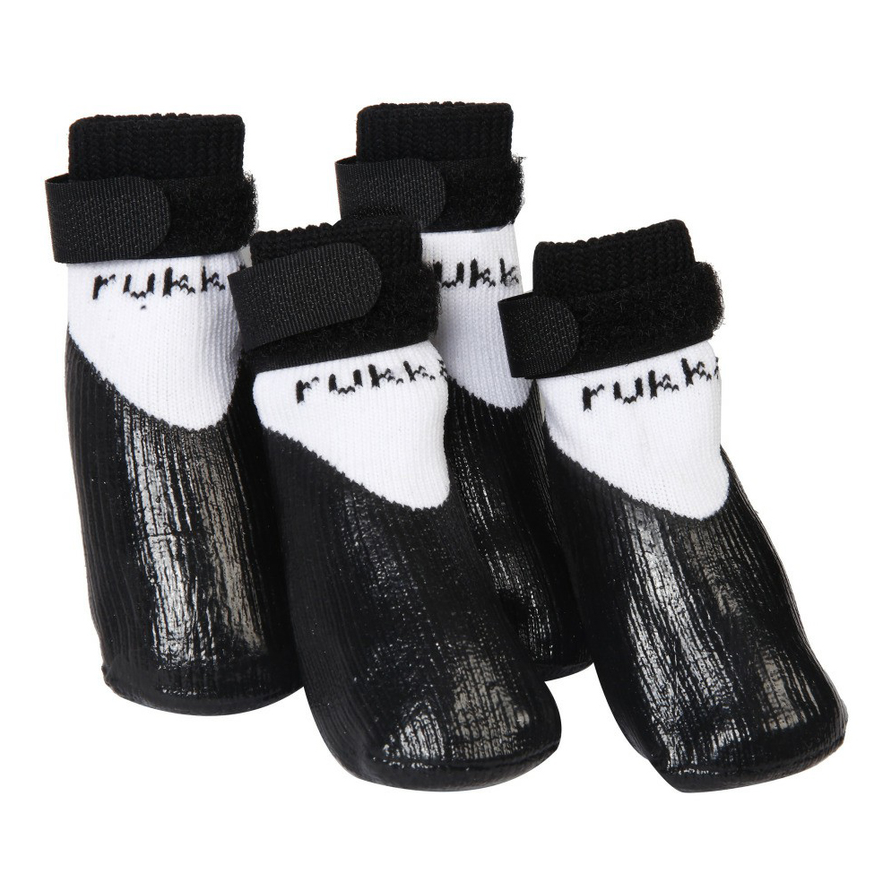 

Носки для собак Rukka Pets Rubber Socks черные р 7 4 шт, Черный