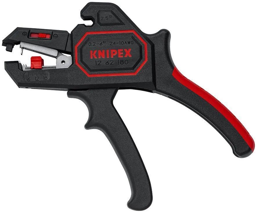 Стриппер KNIPEX автоматический, d 0.2-6 кв.мм AWG 24-10, 195 мм KN-1262180 100051796390