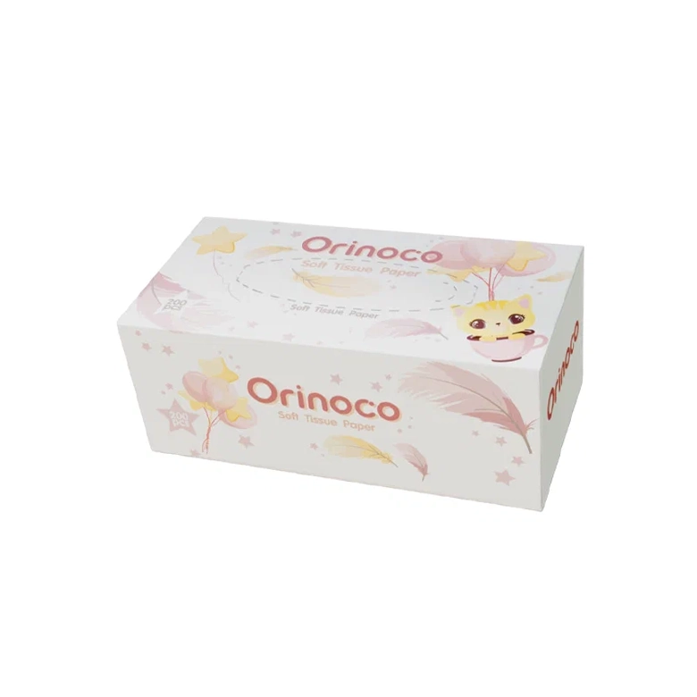 фото Салфетки бумажные orinoco 200 штук косметические мягкие без отдушки
