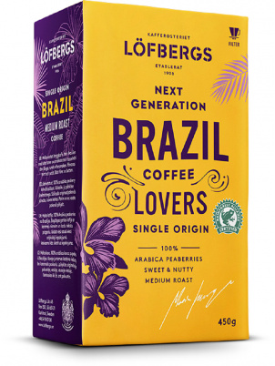 Lofbergs Молотый кофе  Lofbergs Brazil Single Origin 450g (450 г)