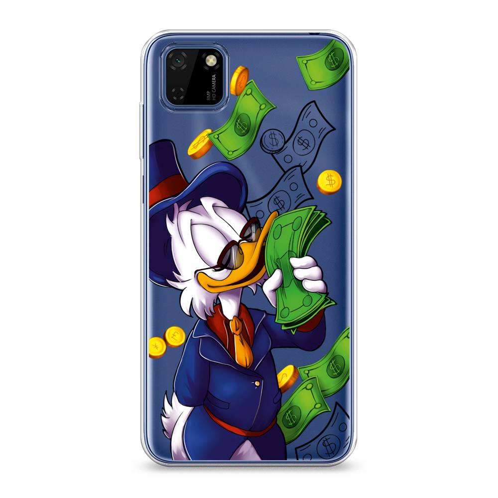 

Чехол на Huawei Y5p "Scrooge McDuck with Money", Синий;зеленый;белый, 6103750-6