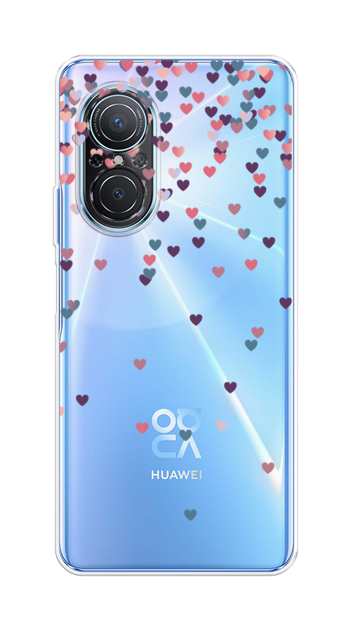 

Чехол на Huawei Nova 9 SE "Посыпка сердечки", Розовый;фиолетовый, 6107250-3