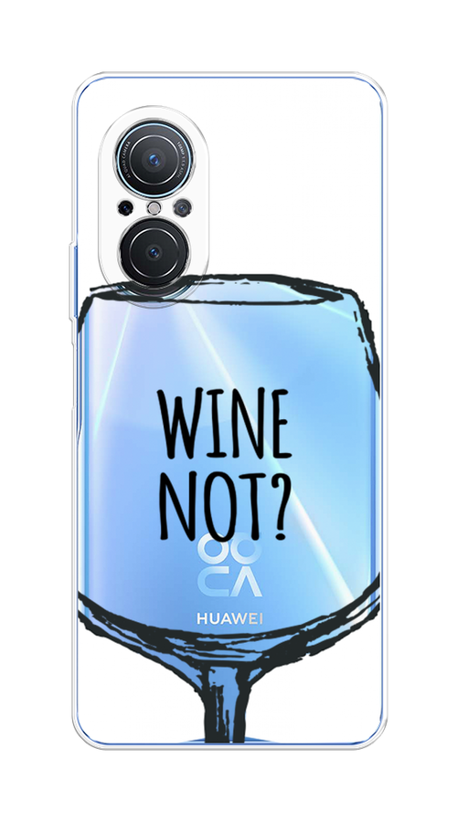 

Чехол на Huawei Nova 9 SE "Wine not white", Белый, 6107250-6