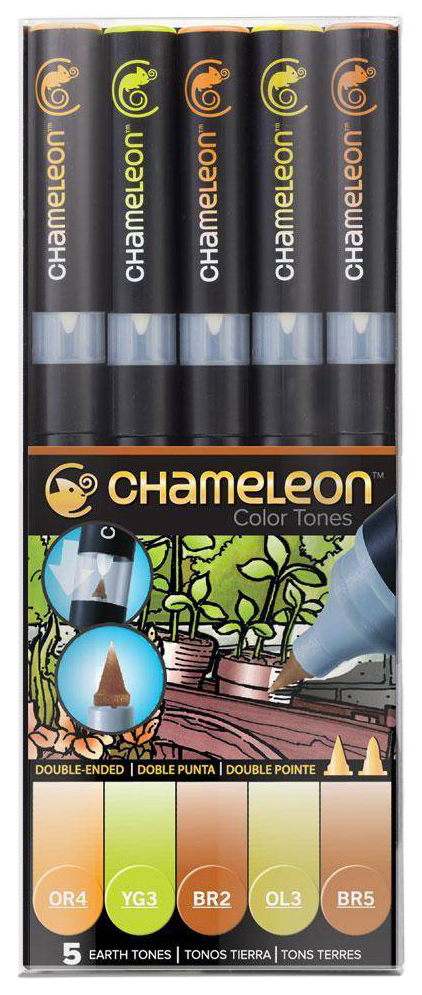 фото Набор маркеров chameleon earth tones chml-ct0503 оттенки земли 5 штук chameleon art products ltd.