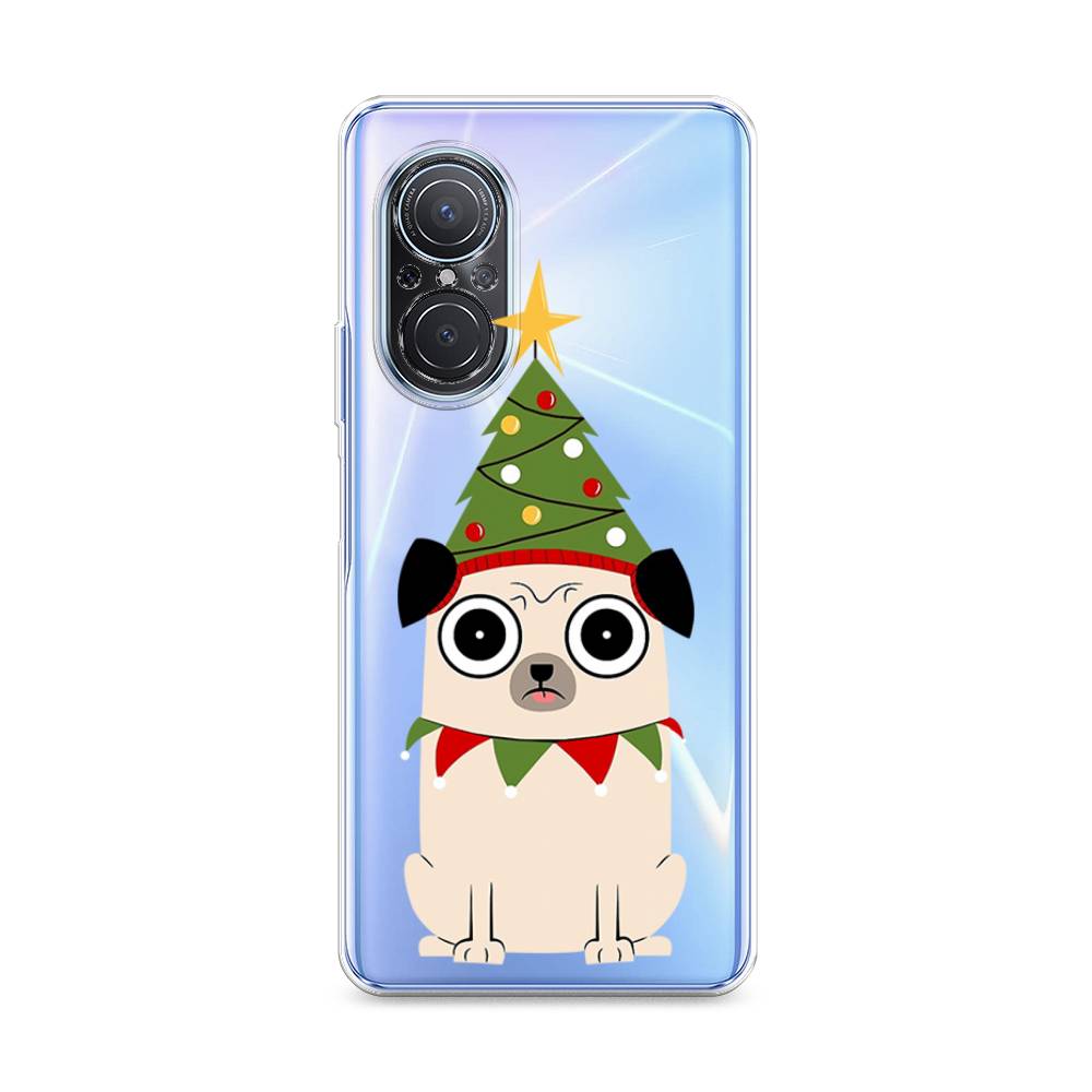 

Чехол для Huawei Nova 9 SE "Собачка с ёлочкой", Бежевый;красный;зеленый, 6107250-1