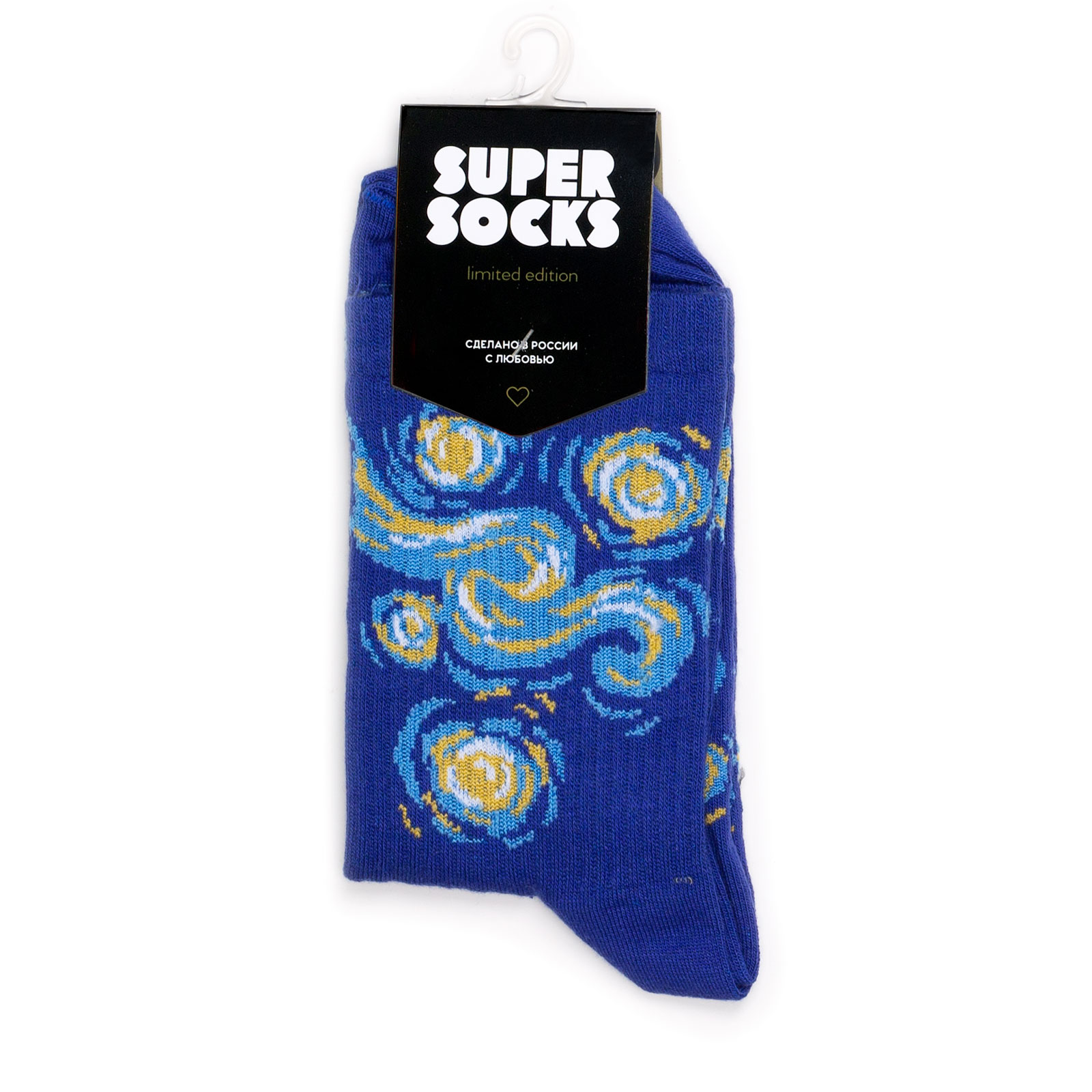 

Носки унисекс Super Socks Zvezdnaya-Noch синие 40-45, Zvezdnaya-Noch