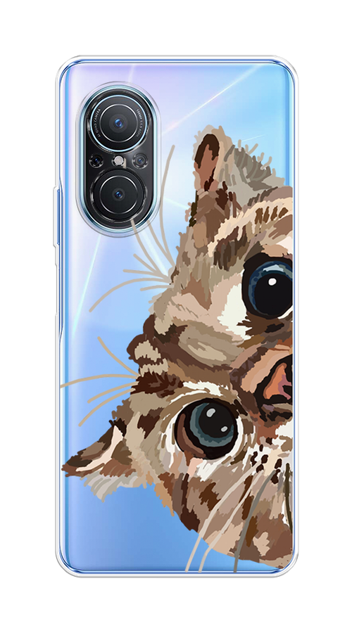 

Чехол на Huawei Nova 9 SE "Любопытный кот", Коричневый;синий;черный, 6107250-1
