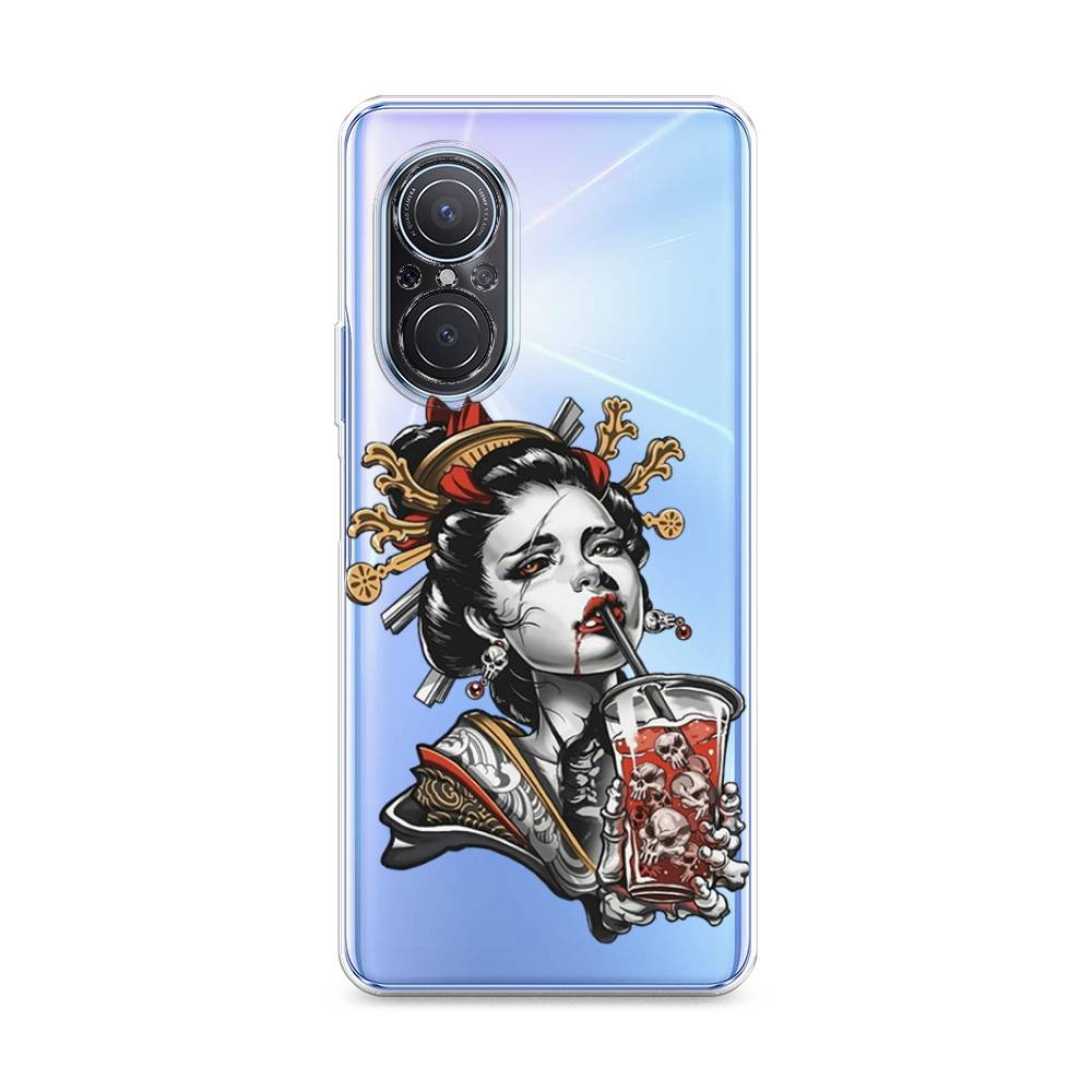 

Чехол для Huawei Nova 9 SE "Опасная гейша", Красный;черный;серый, 6107250-4