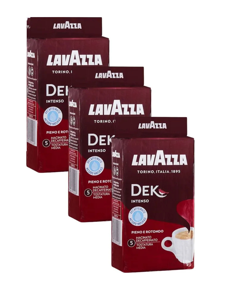 

Кофе молотый LavAzza Dek Intenso Decaffeinato, 250 г х 3 шт