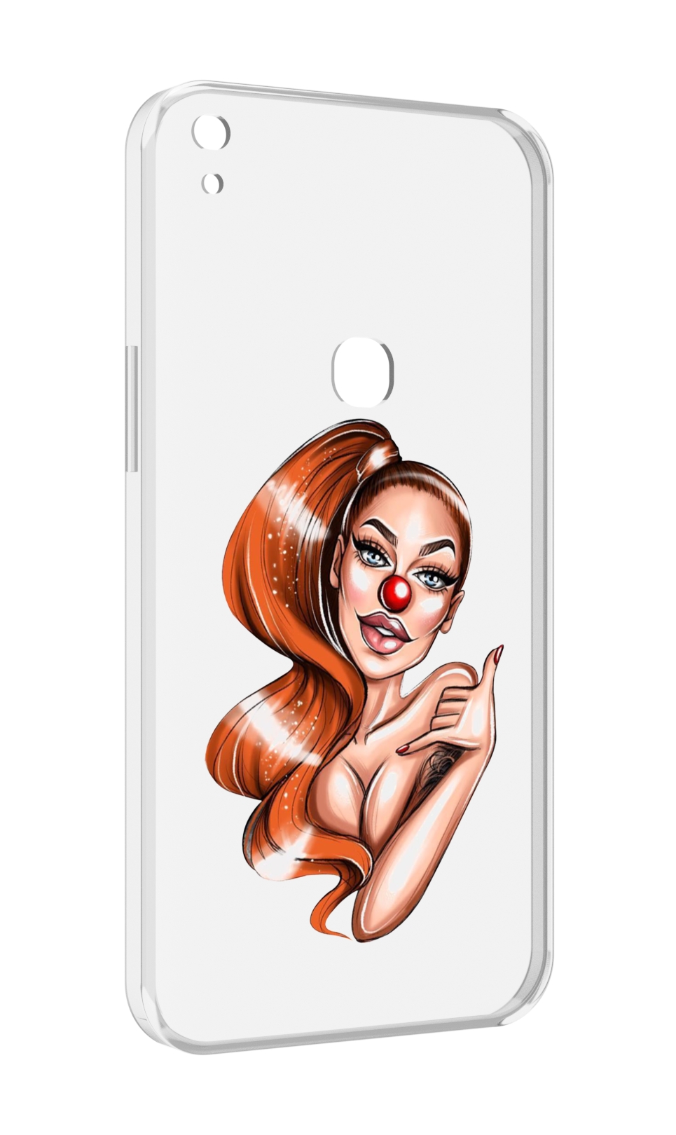 

Чехол MyPads девушка-клоун для Alcatel SHINE LITE 5080X 5.0, Прозрачный, Tocco