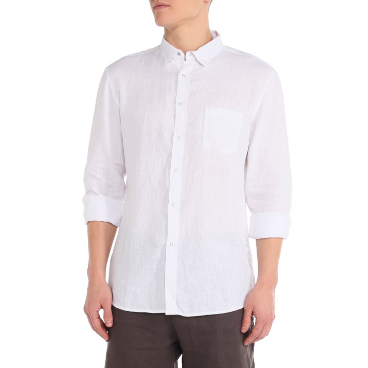 

Рубашка мужская Maison David 2120-1 белая 2XL, Белый, 2120-1