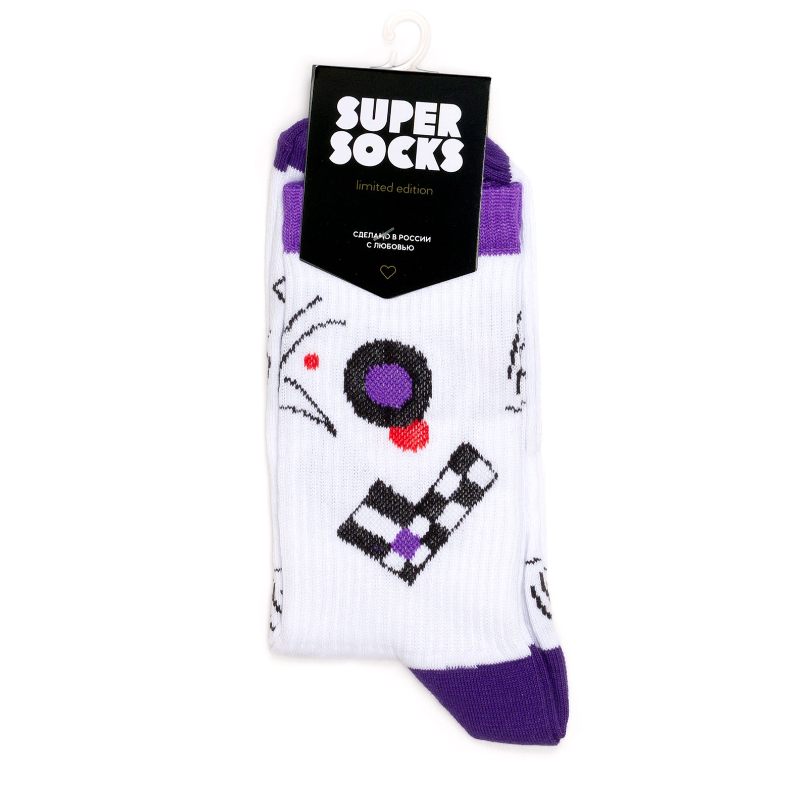 

Носки унисекс Super-Socks-Kandinsky-Kompozicia-8 фиолетовые; черные; красные 40-45, Super-Socks-Kandinsky-Kompozicia-8