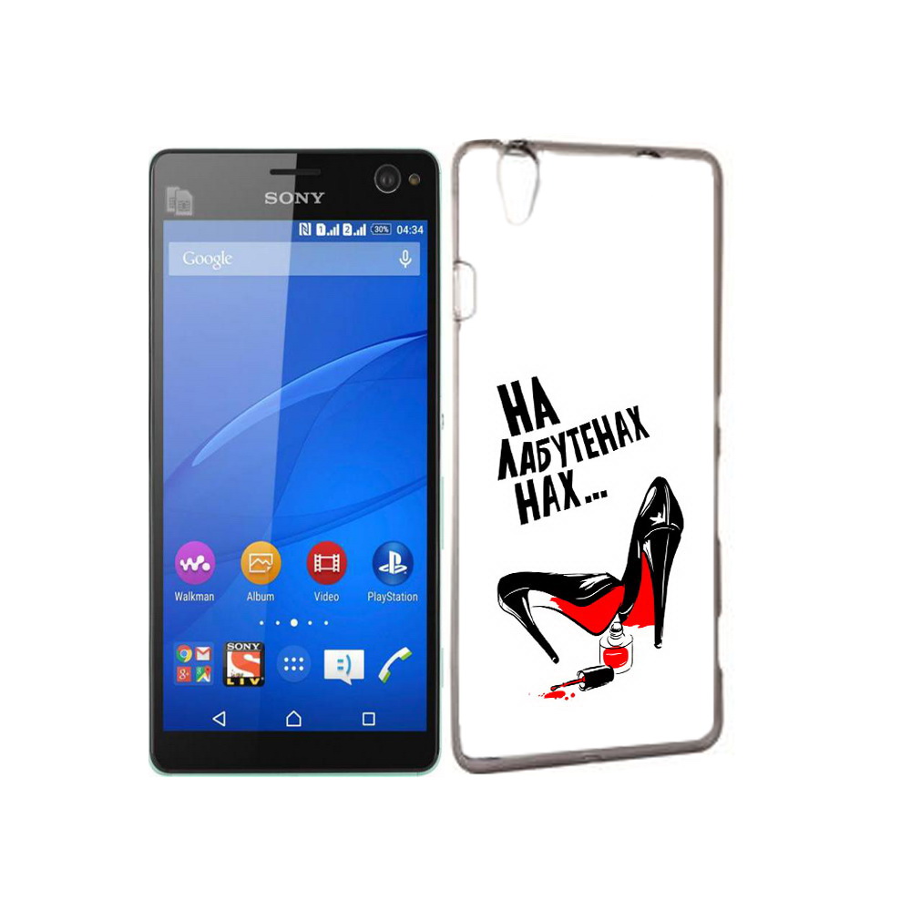 

Чехол MyPads Tocco для Sony Xperia C4 на лабутенах, Прозрачный, Tocco