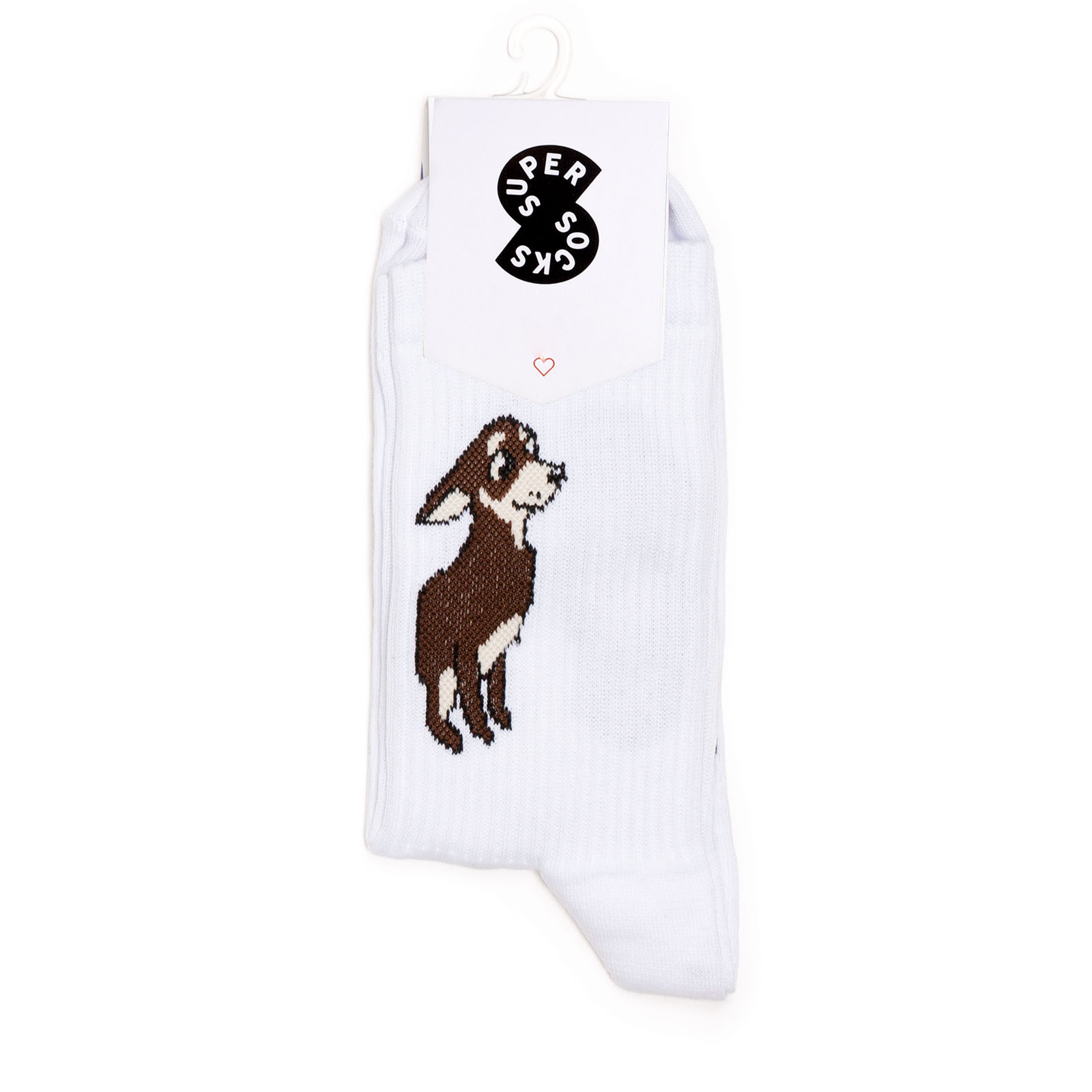 

Носки унисекс Super-Socks-Hvostik-Pattern белые; коричневые; черные 40-45, Super-Socks-Hvostik-Pattern