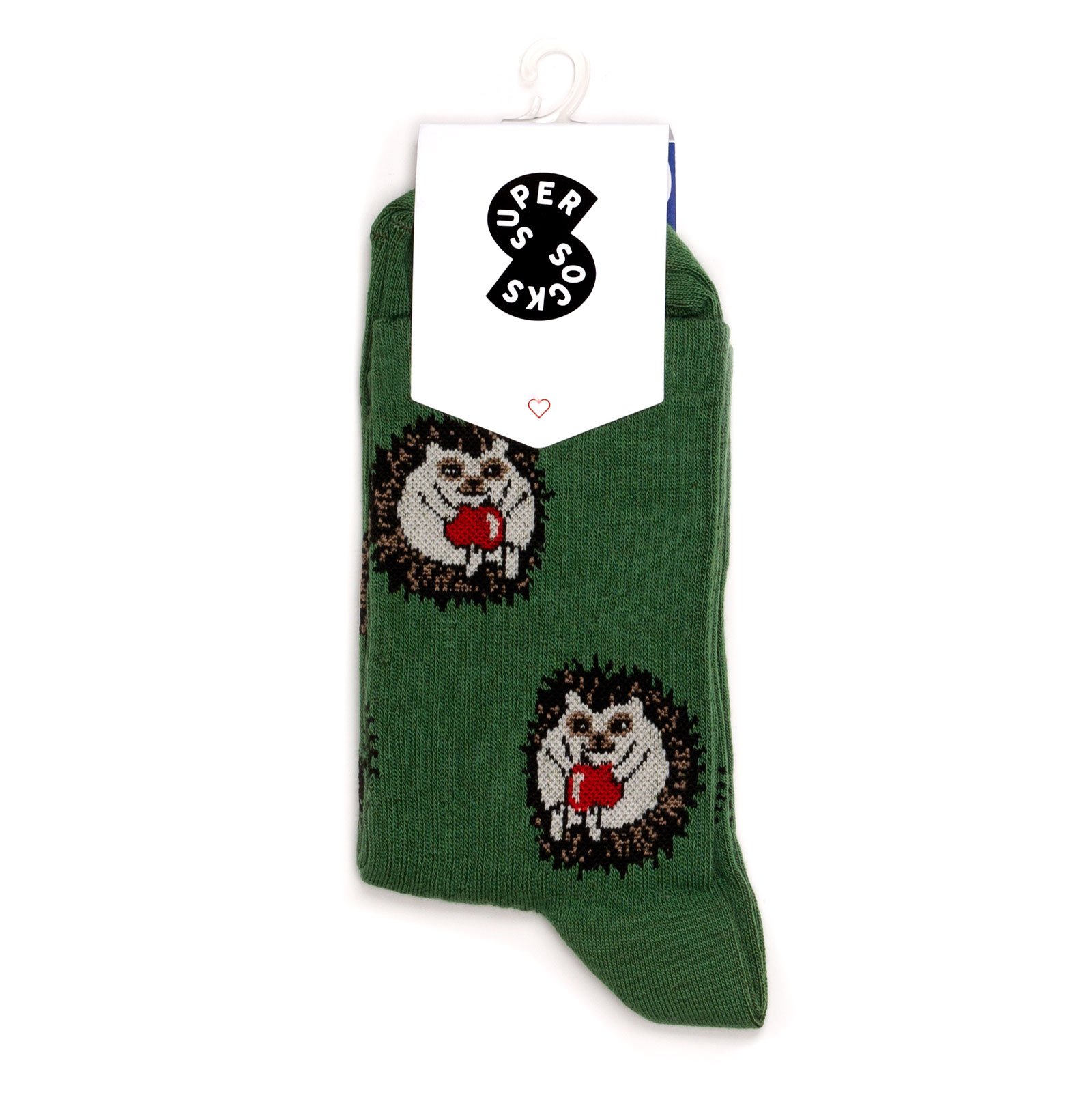 

Носки унисекс Super Socks Super-Socks-Ezhiki зеленые 40-45, Super-Socks-Ezhiki