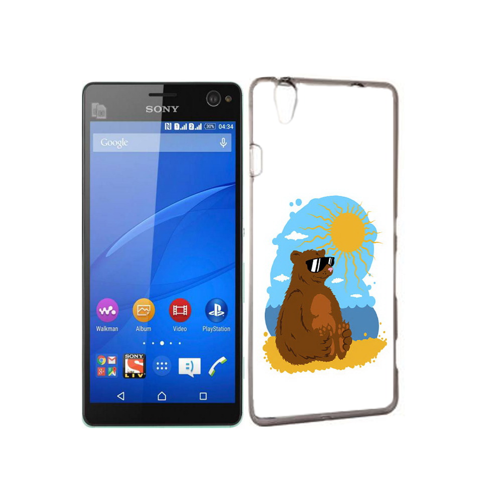 

Чехол MyPads Tocco для Sony Xperia C4 медведь на чиле, Прозрачный, Tocco