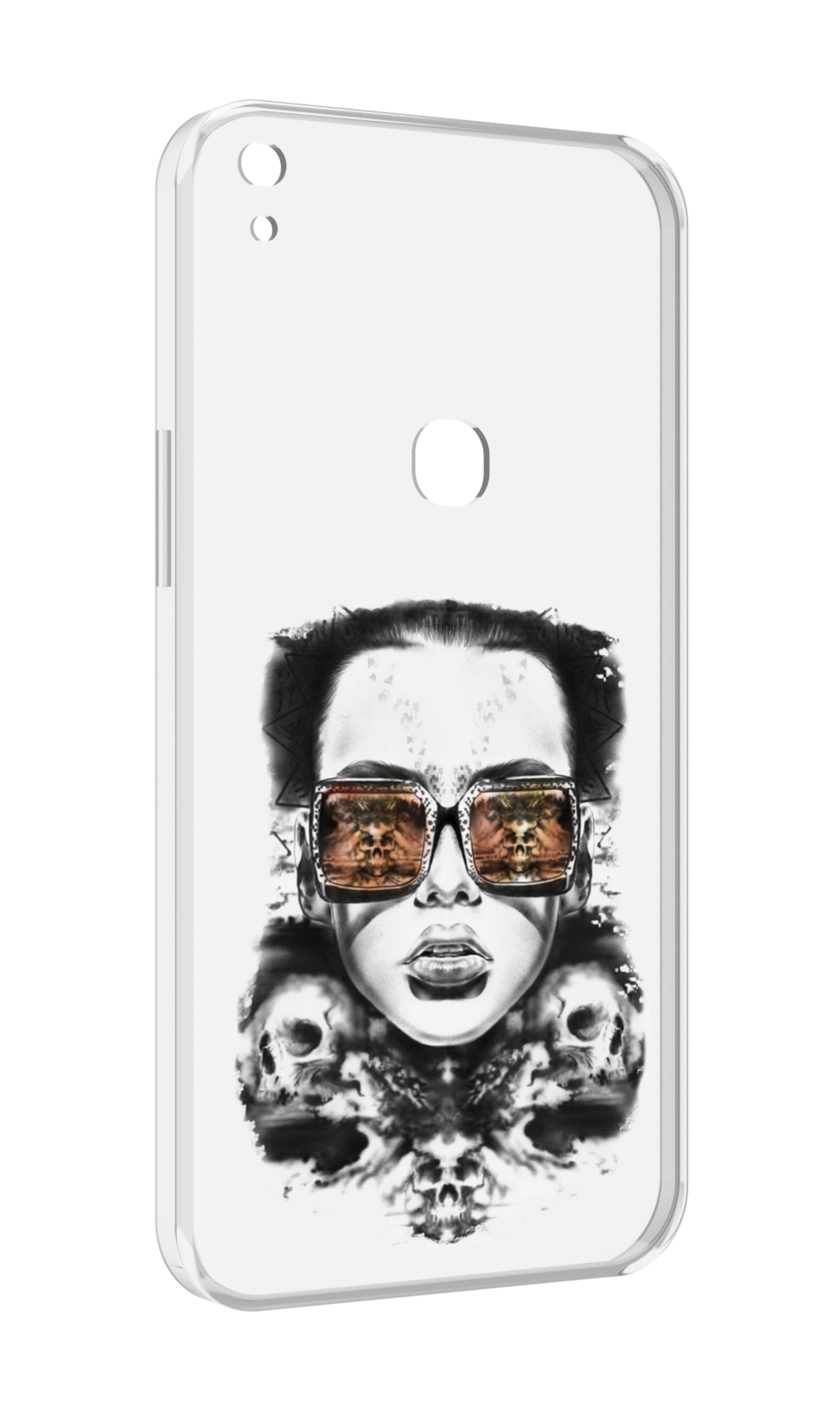 

Чехол MyPads девушка с черепами в очках женский для Alcatel SHINE LITE 5080X 5.0, Прозрачный, Tocco
