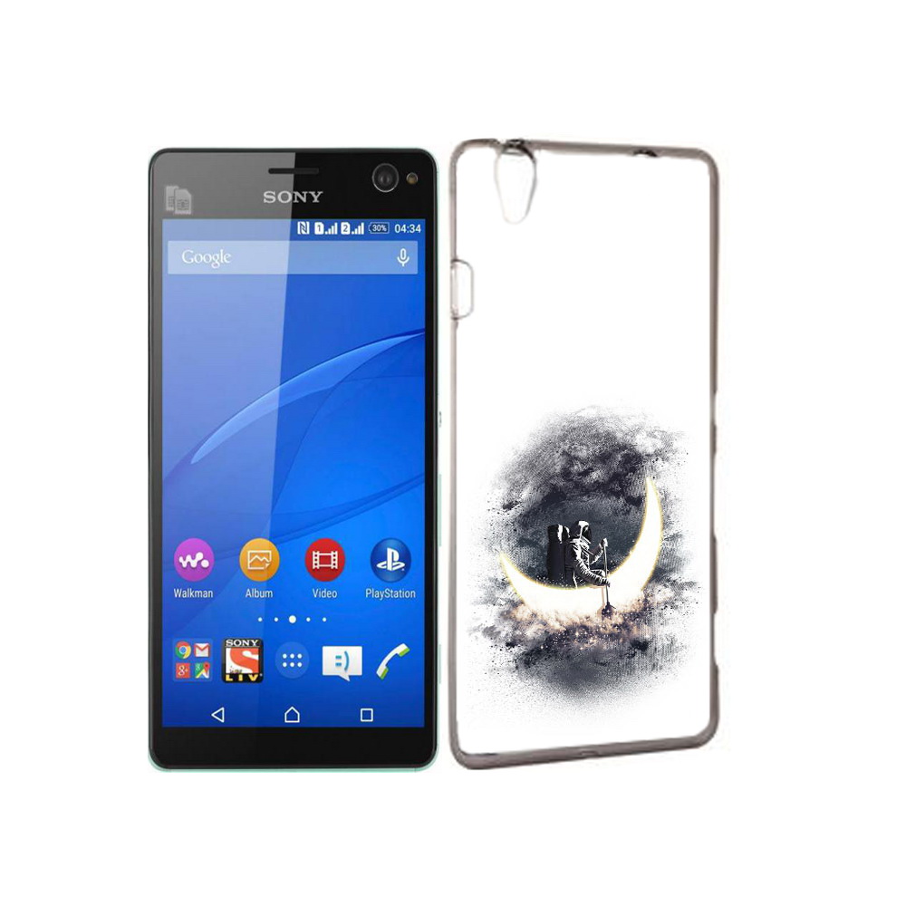 

Чехол MyPads Tocco для Sony Xperia C4 лунный путешественник, Прозрачный, Tocco