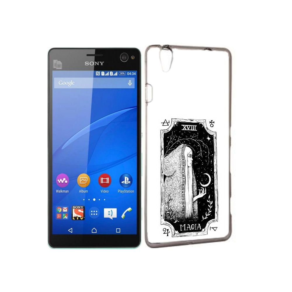 

Чехол MyPads Tocco для Sony Xperia C4 лунная магия, Прозрачный, Tocco
