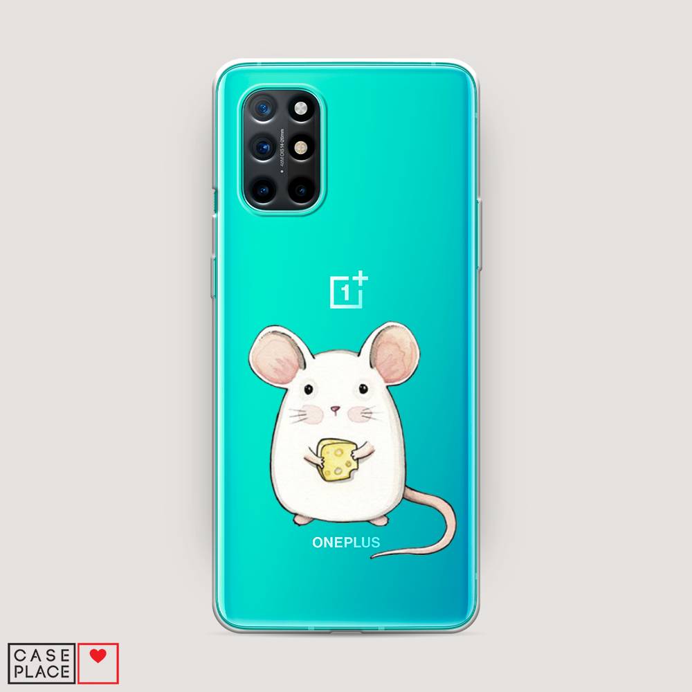 

Чехол Awog на OnePlus 8T / ВанПлас 8T "Мышка", Белый;розовый;прозрачный, 151150-1