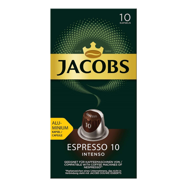 Кофе Jacobs Espresso 10 Intenso в капсулах 52 г x 10 шт 300₽