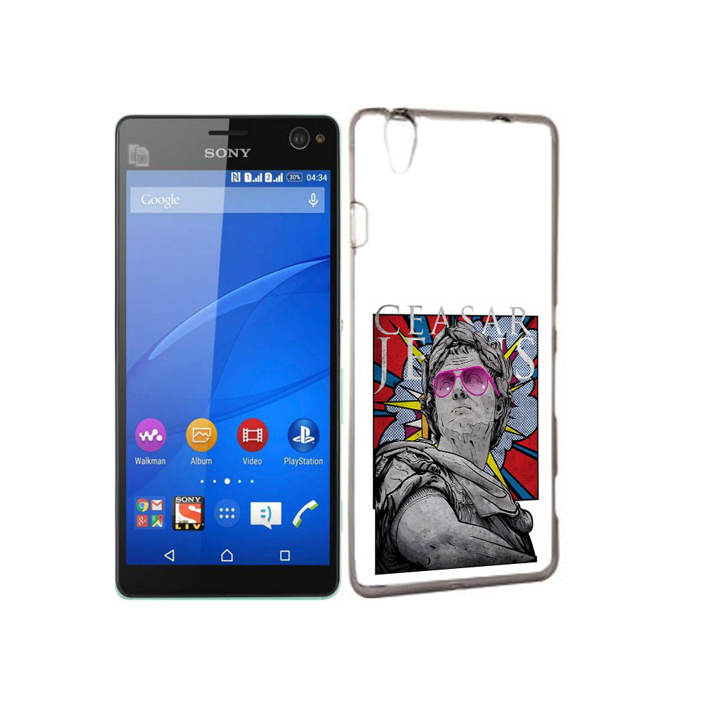 

Чехол MyPads Tocco для Sony Xperia C4 крутая статуя свободы, Прозрачный, Tocco