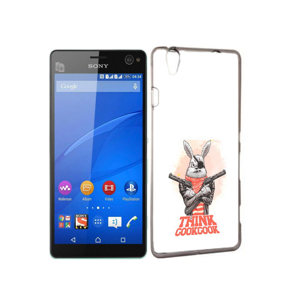 

Чехол MyPads Tocco для Sony Xperia C4 кролик пират, Прозрачный, Tocco