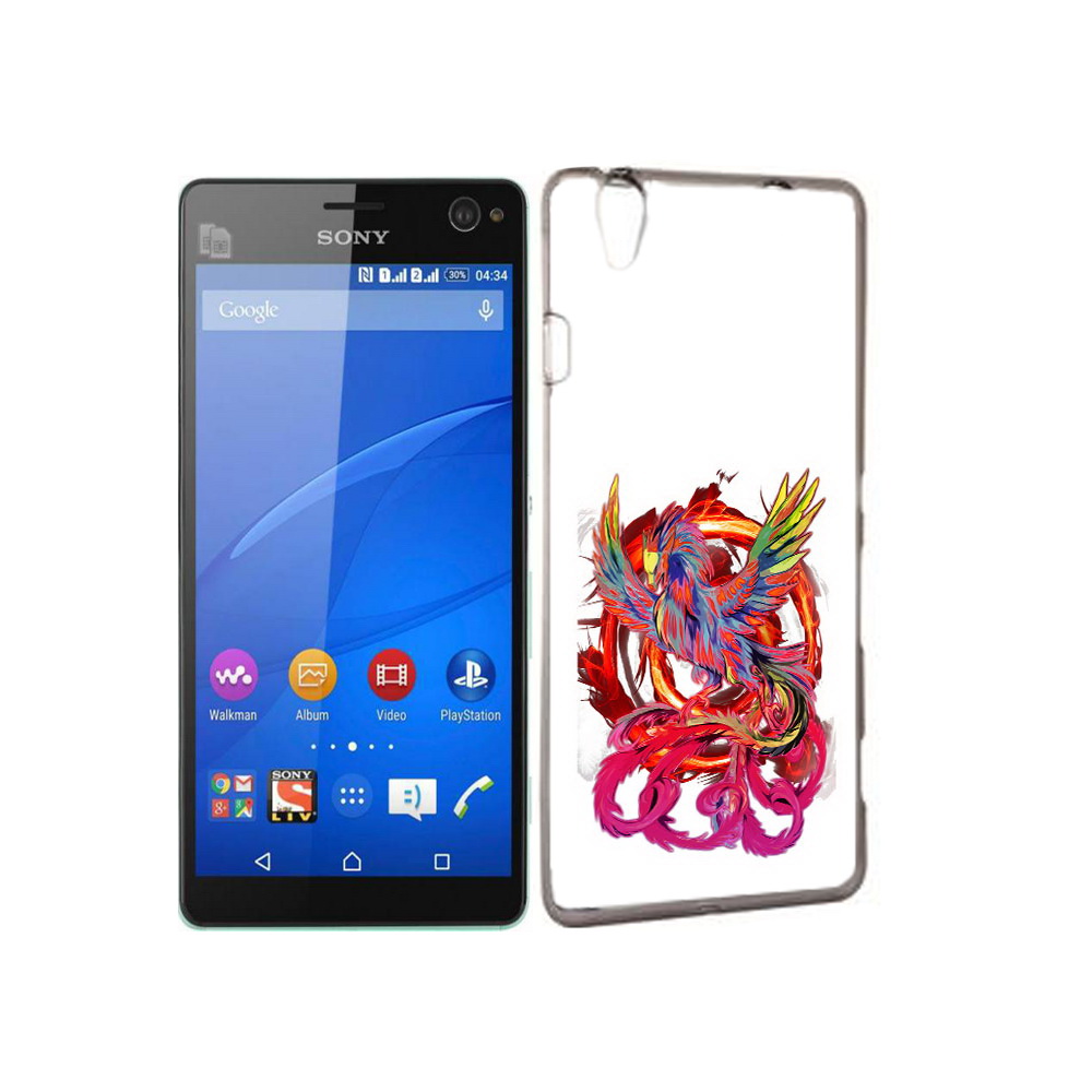 

Чехол MyPads Tocco для Sony Xperia C4 красочный феникс, Прозрачный, Tocco