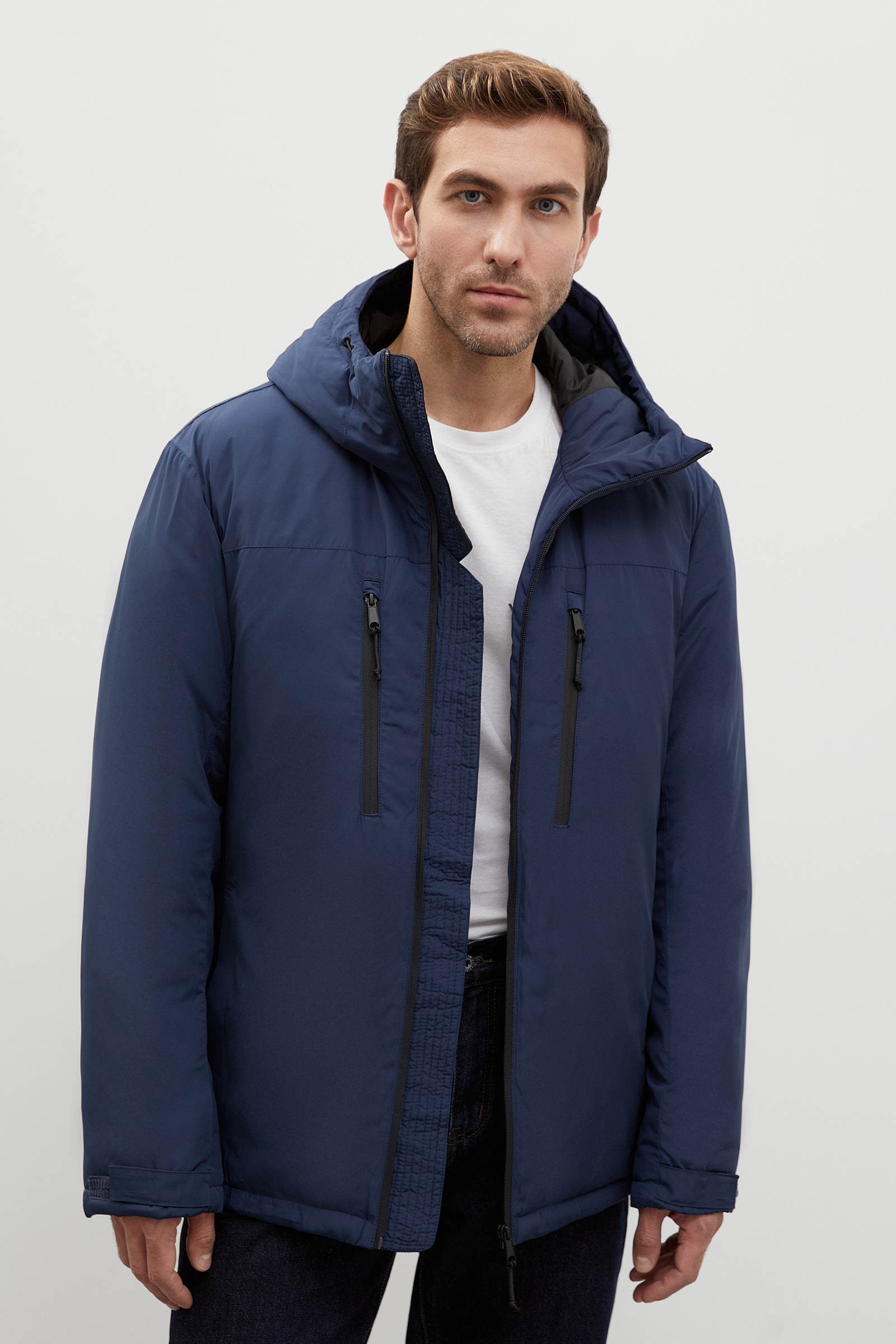 

Куртка мужская Finn Flare FWC21013 синяя 2XL, Синий, FWC21013