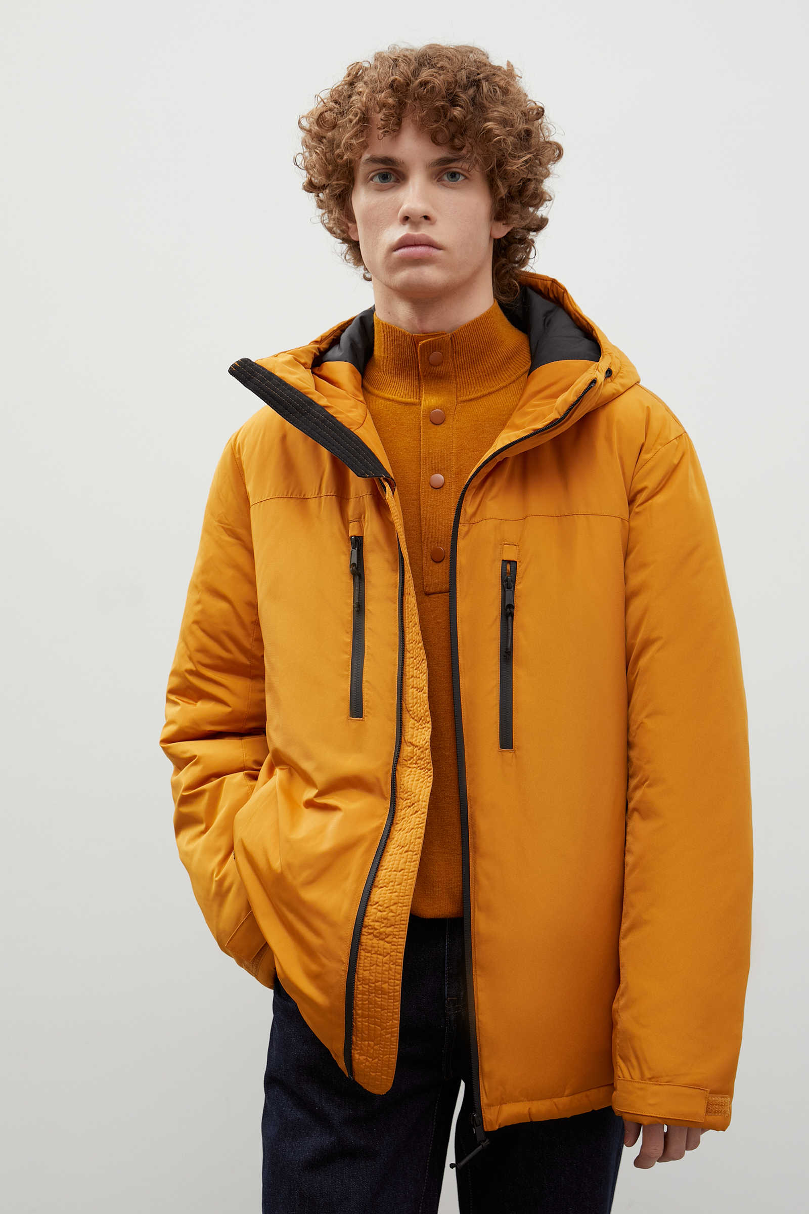 Куртка мужская Finn Flare FWC21013 оранжевая 2XL