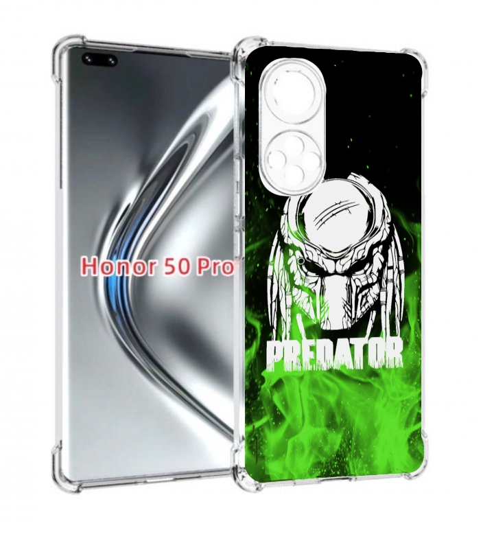 

Чехол бампер MyPads Знак-хищника для Honor 50 Pro/Nova 9, Прозрачный, Tocco