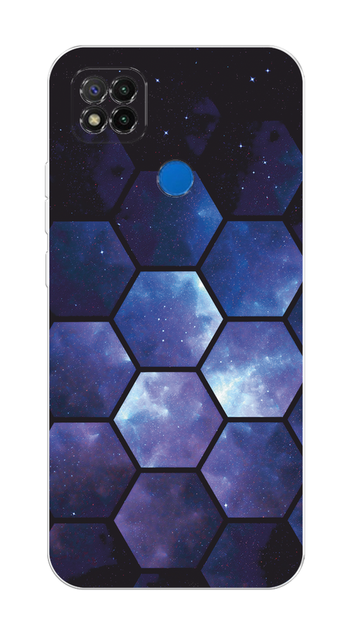 

Чехол на Xiaomi Redmi 9C "Соты космос", Черный;фиолетовый, 39050-1
