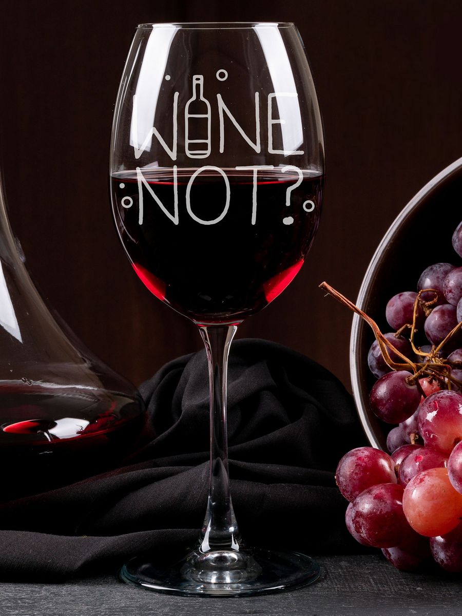 

Бокал LaserGlass Wine not, Прозрачный