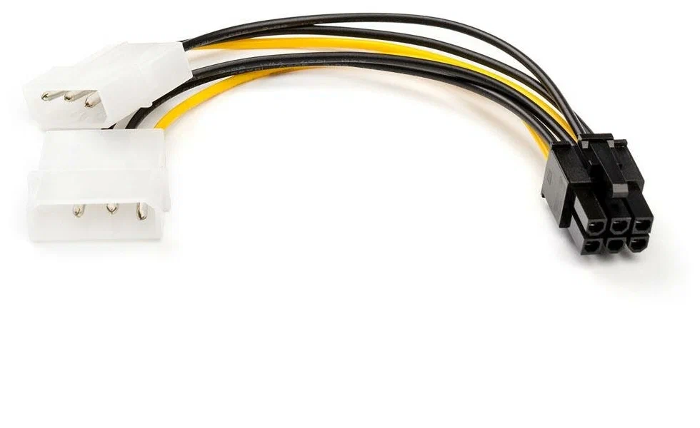 

Кабель питания видео карты Atcom AT6185 (6 pin<=>2 molex) 0.15m, AT6185 (6 pin<=>2 molex) 0.15m