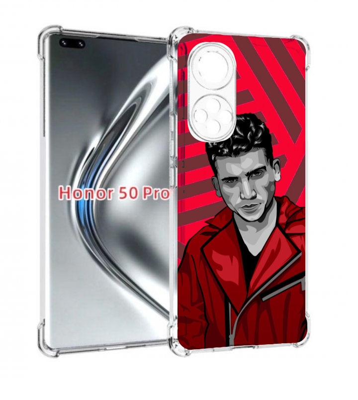 

Чехол бампер MyPads Денвер-бумажный-дом для Honor 50 Pro/, Прозрачный, Tocco