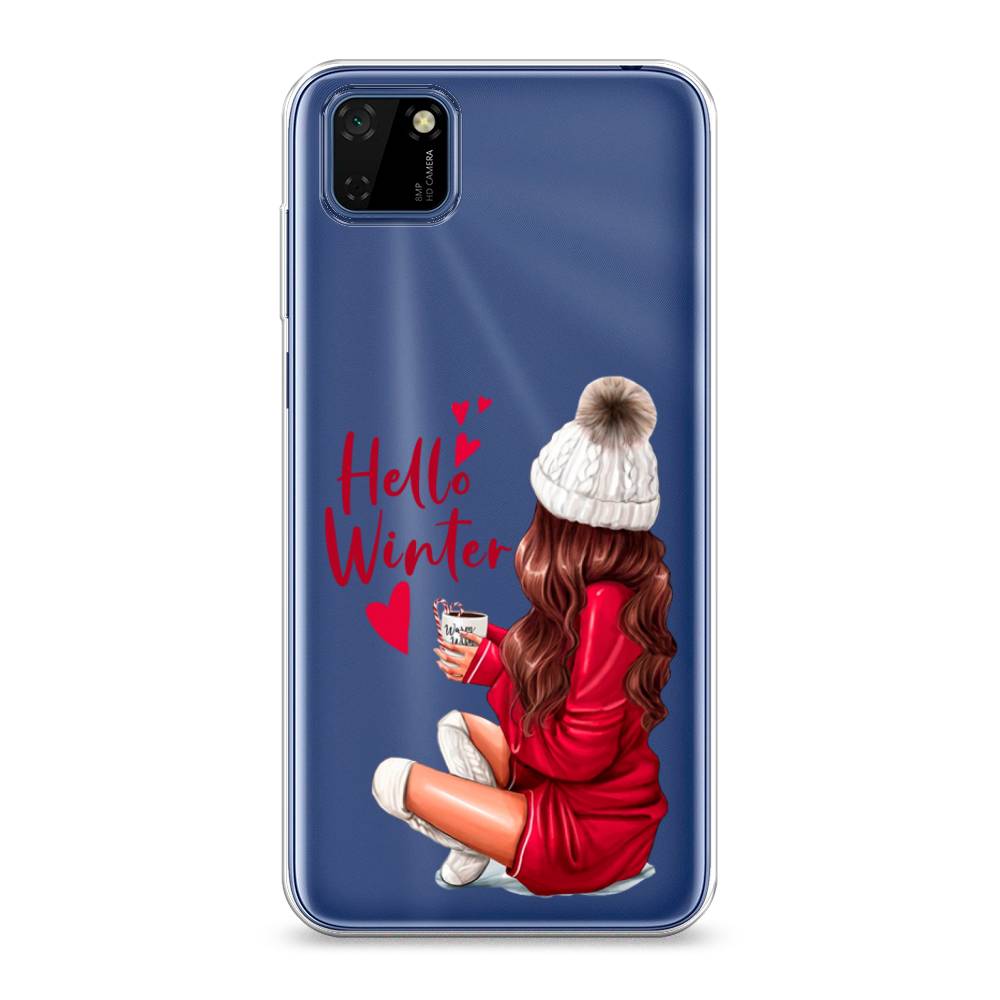 

Чехол на Huawei Y5p "Hello winter", Красный;белый;коричневый, 6103750-5