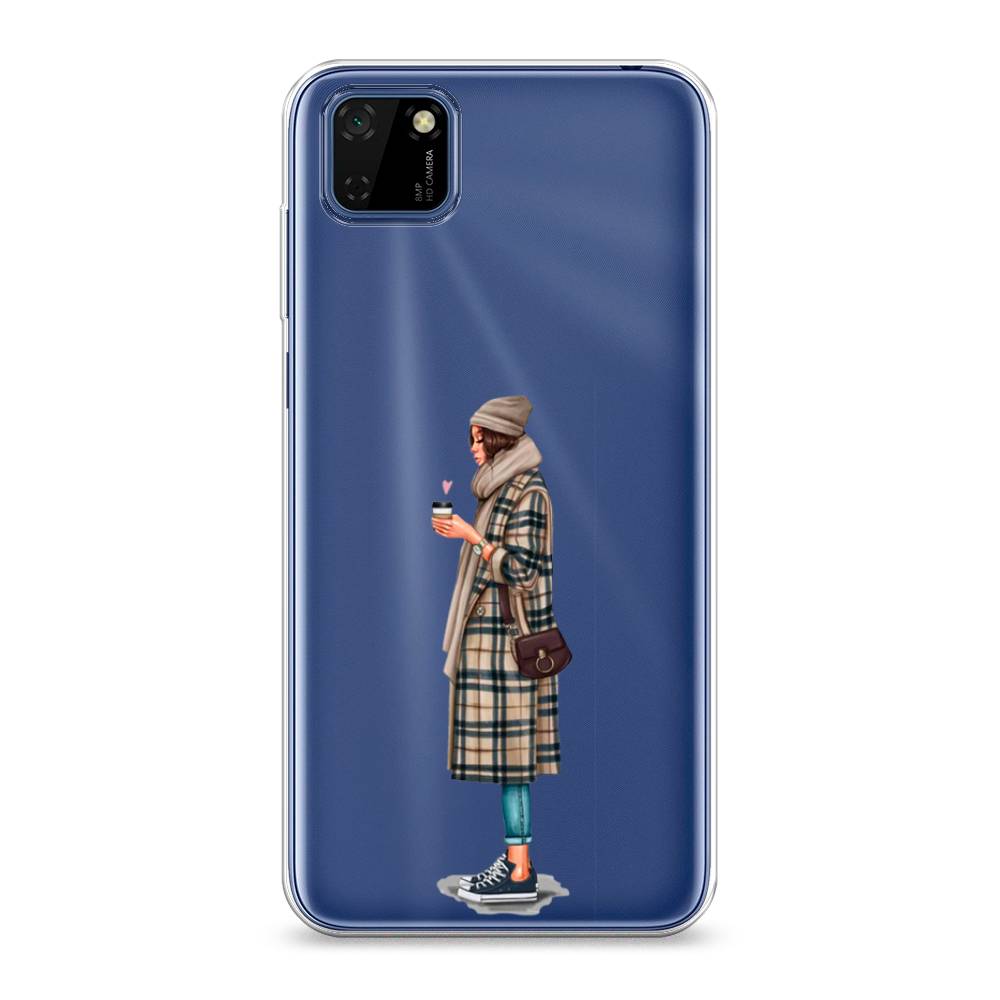 

Чехол на Huawei Y5p "Утренний кофе", Коричневый;бежевый, 6103750-6